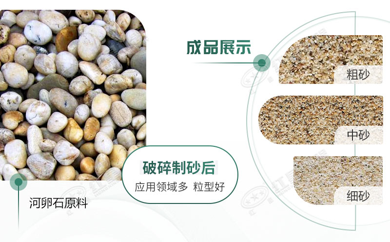 河卵石制沙劃算嗎？河卵石制沙機出來的沙商混站能用嗎？